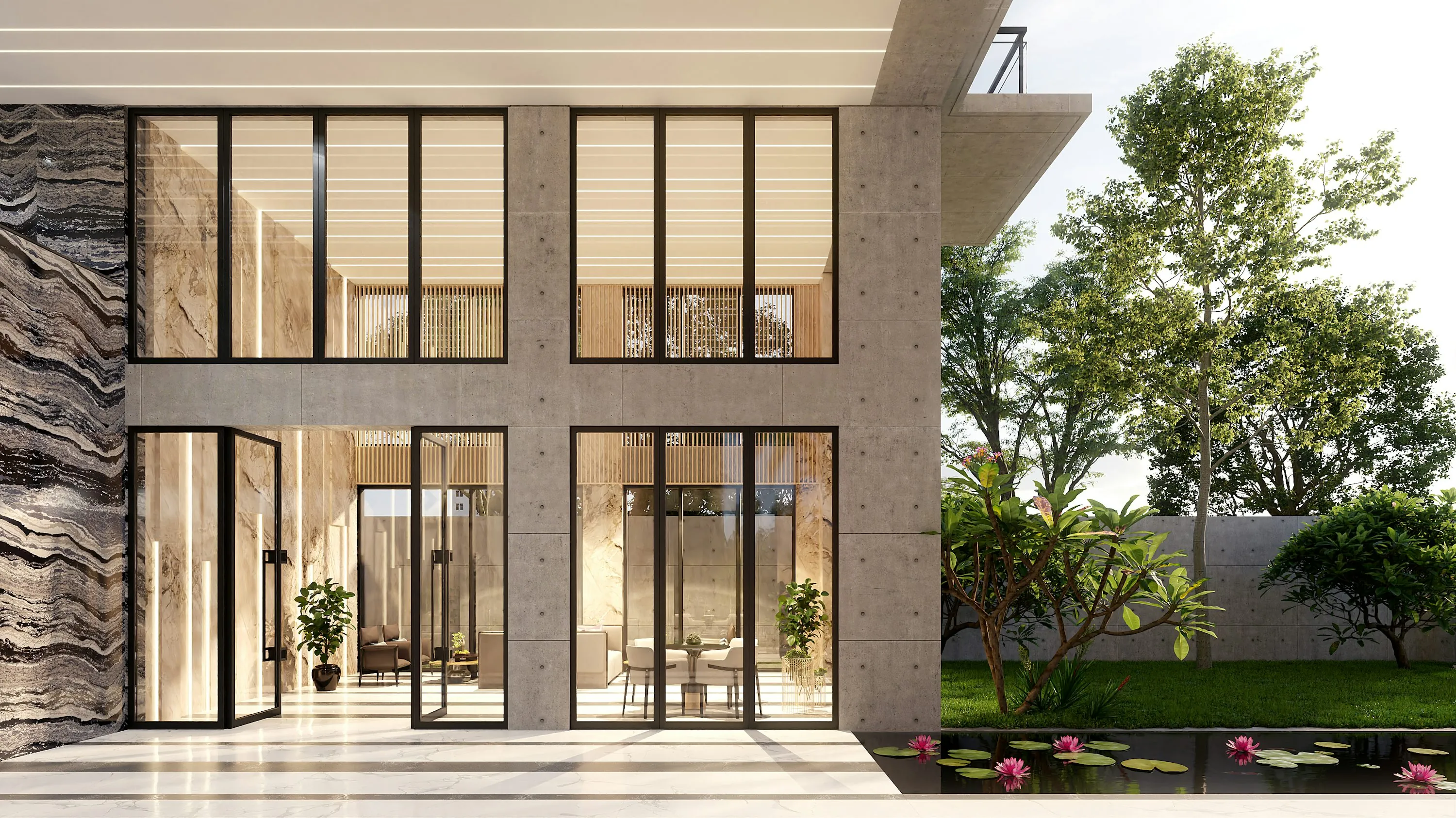 Illustrative modern home; not a client project